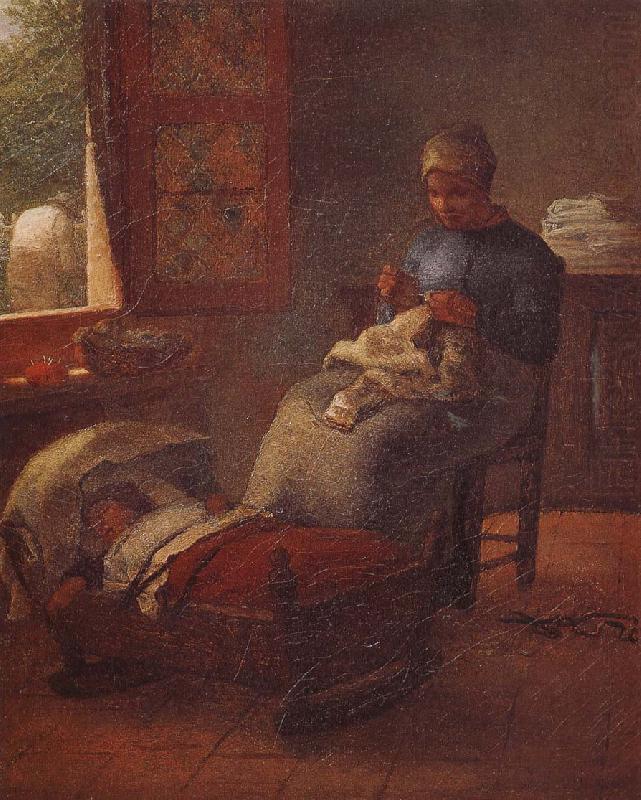 Sleeping children, Jean Francois Millet